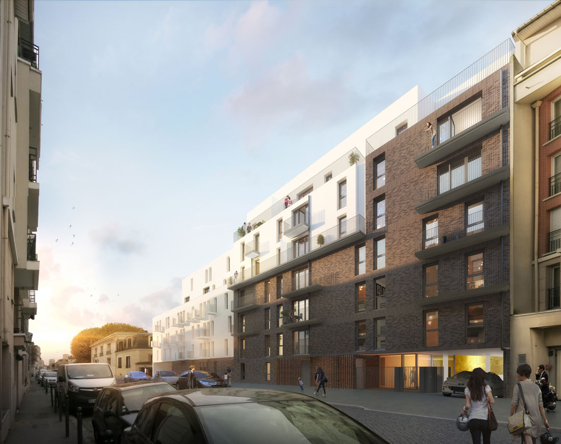 ChoisyleRoi (94) Rue du docteur Roux Construction de 43 logements RVA ChoisyleRoi (94) Rue du docteur Roux Construction de 43 logements RVA